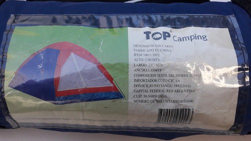 Carpa 2 Personas Ideal Camping