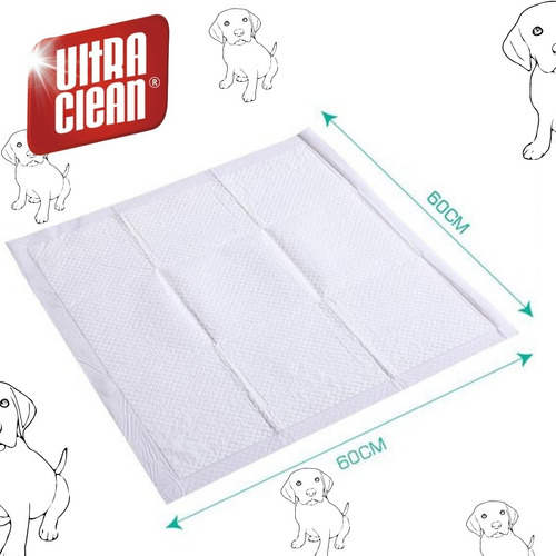 Imagen 3 de 7 de Sabanillas Pañales Mascotas Perro 100 Unidades 60x60 Lavanda
