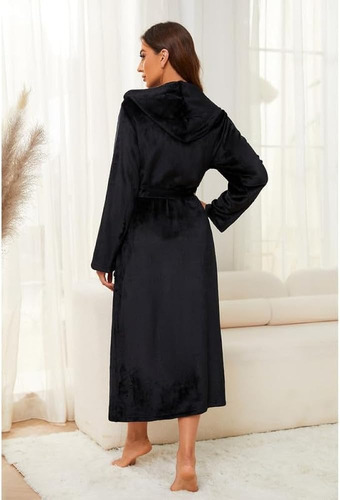 Bata De Dormir Bata De Baño Pijama Mujer Polar Sexy + Peine
