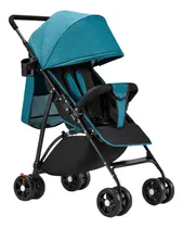 Comprar Carriola De Bastón Reclinable Carreola Toplinc Plegable Azul Jade Con Chasis Color Negro Arnés De 5 Puntos Ruedas 360