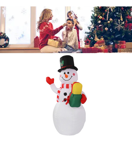 Luces De Colores Inflables Con Forma De Muñeco De Nieve De 1