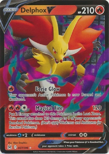 Delphox V 027/196 Ultra Raro Pokemon Tcg