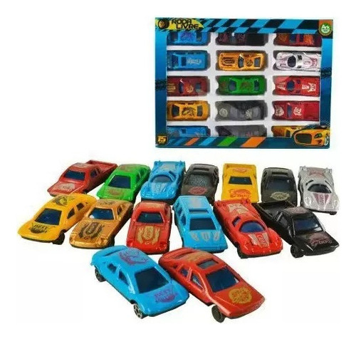 Kit Mini Carrinhos Carro Miniatura Possante Conjunto 10 Pças Cor Variados