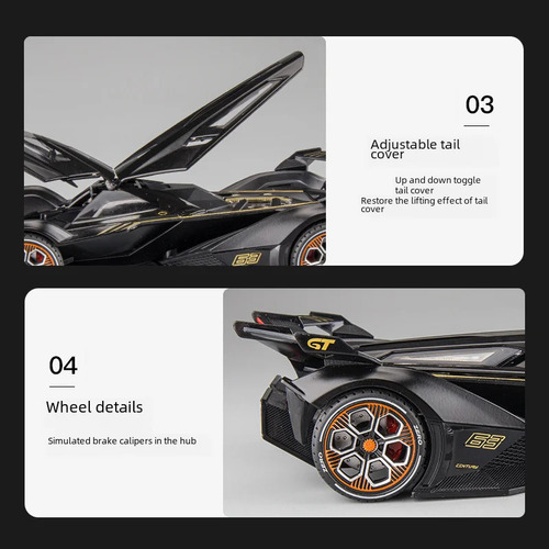 1:22 Jiaye Koncha Grid-white - 1:22 Scale Lamborghini V12
