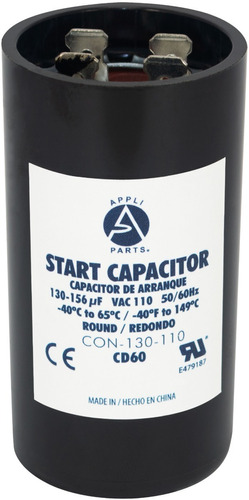 Condensador/ Capacitor De Arranque     130-156 Mfd 110v