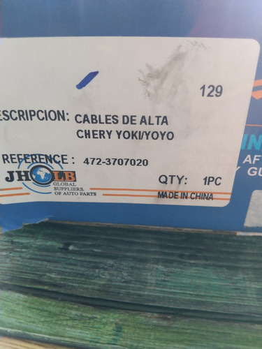 Vendo Cables De Alta Chery Yoki