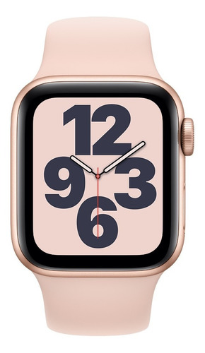 Imagen 4 de 4 de Apple Watch Se, 40mm Gold Aluminium Case Con Correa Rosa