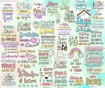 Comprar Kit Digital Arquivos Lettering Frases Gospel Evangélica Png-