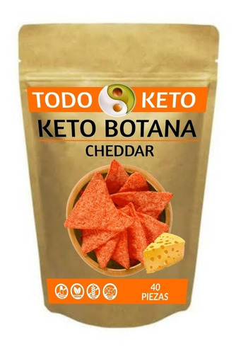 Totopos Keto Quesos Cheddar Sin Gluten