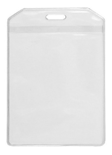 Porta-credencial Pvc Clear, 10 X 6.7 Cm, 50 Unds