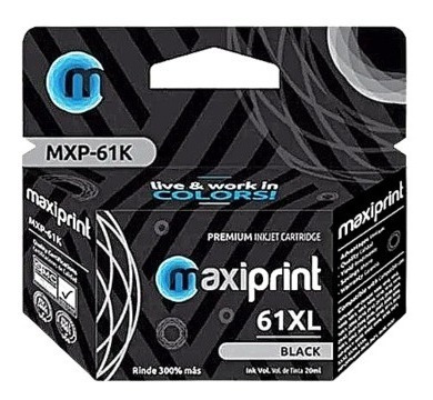 Cartucho Maxiprint Xl 61 Negro Para Hp