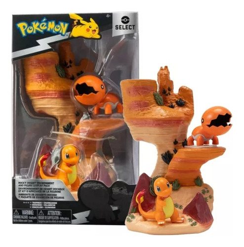 Pokémon Ambiente De Desierto Trapinch + Charmander Pkw02766