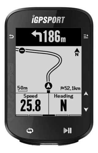 Igpsport Bsc200c Ciclocomputador Tela Lcd De 2.5 - Cod G28 Preto