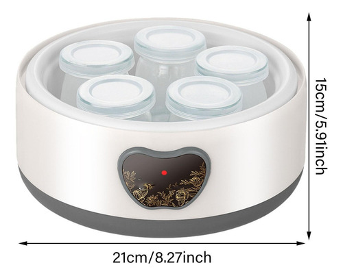 Máquina Para Hacer Yogur Probiótico, Acero Inoxidable, 1,2 L