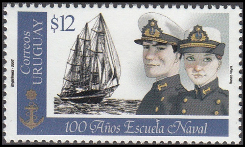 Barco - Uniformes - Uruguay - Sello Mint