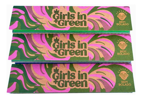 Caixa De Seda Bem Bolado Girls In Green King Size Brown