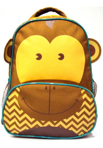 Mochila Infantil Pré-maternal Pq Zoo Kids Macaco Seanite