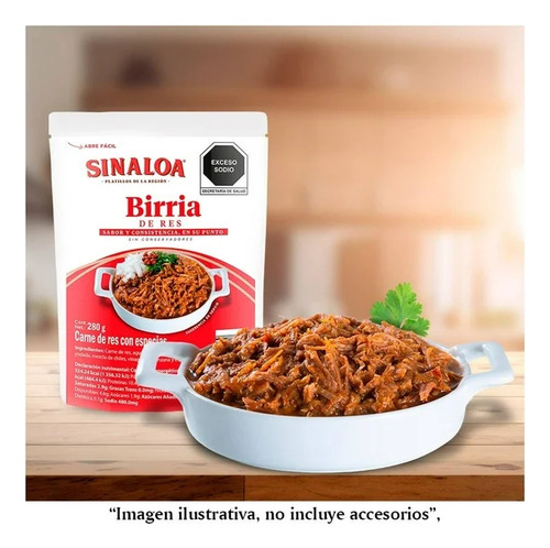 Birria Sinaloa Tradicional 280gr Carne De Res Con Especias