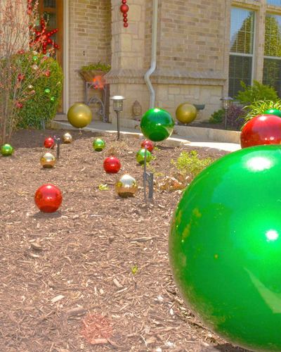 Esferas De Plástico Brillantes Inastillables Para Navidad