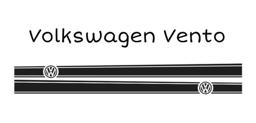 Vinil Stiker Estampado Rótulo Lateral Volkswagen Vento (vw)