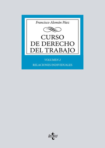 Libro Curso De Derecho Del Trabajo - Aleman Paez, Francisco