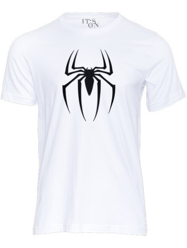 Playera Logo Spiderman En Negro. Hombre Araña.