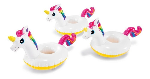Set De 3 Portavasos Unicornio 57506 Intex