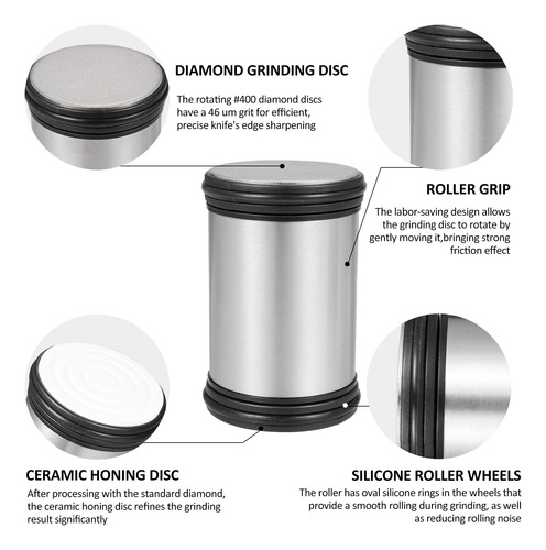 Afilador De Cuchillos Rolling - Herramienta Para Afilar Cuch