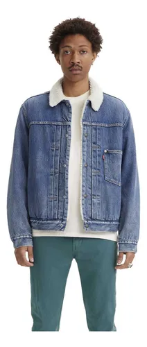 Jaqueta jeans best sale sherpa