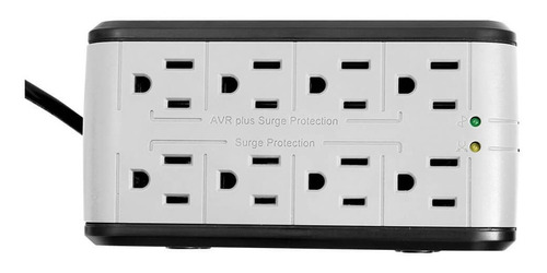 Vorago Avr-200 Regulador De Voltaje 8 Contactos 1400 Va - 65 Negro