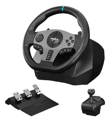 Volante De Carreras Pxn V9 Con Pedal Y Palanca Negro