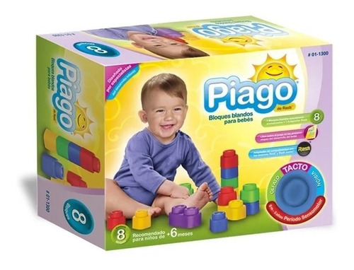 Bloques Blandos Para Bebes X8 Piago Primera Infancia 01-1300