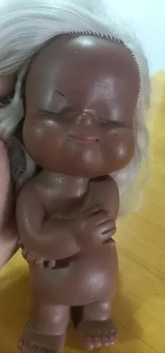 Antigua Muñeca Coqueta Morocha Retro Vintage En Goma 24 Alto (Usado)