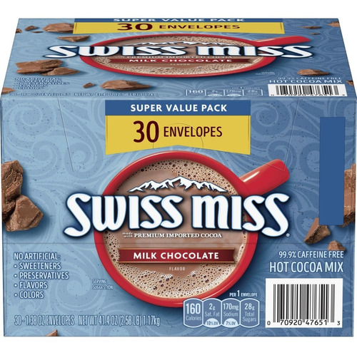 Swiss Miss Chocolate En Polvo Con Leche 1.17kg 30unid