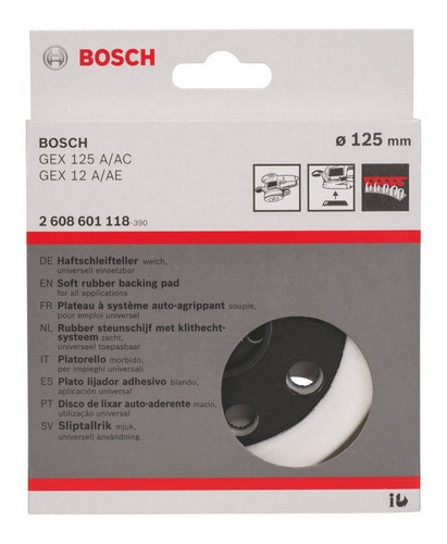 Porta Lijador Blando (gex 125) Bosch