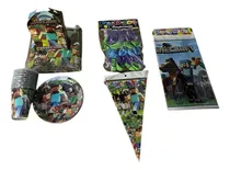 Comprar Kit De Minecraft Para Fiesta De 10 Personas Verde Minecraft Minecraft
