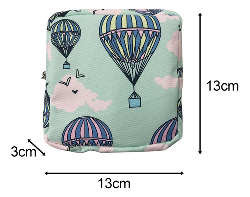 2 Bolsa De Almacenamiento De Servilletas Globo Verde