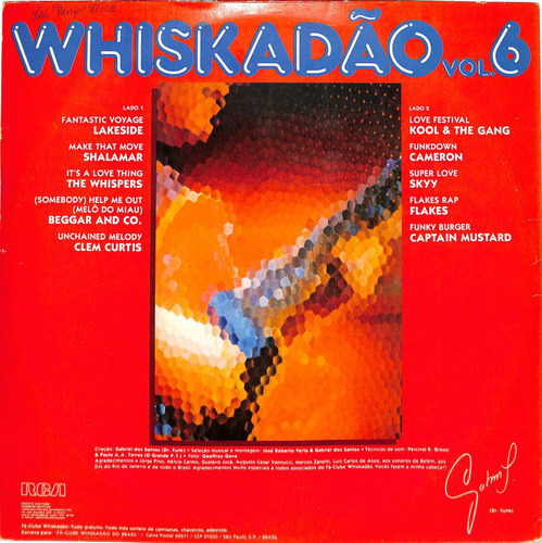 Whiskadão Vol.6 Dr.funk - Lp 1981 (Usado)