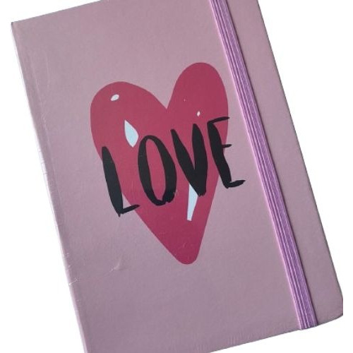 Cuaderno Tipo Libreta A5 Tapa Dura 96 Pag. Diseño Corazón