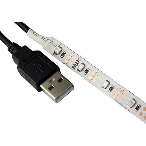 Tira De Luz Led Usb Blanca 5v 5m 300 Smd 3528 Con Cinta 3m P