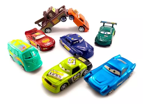 kit 8 carrinhos fricção filme carros 3 relampago mcqueen : :  Brinquedos e Jogos