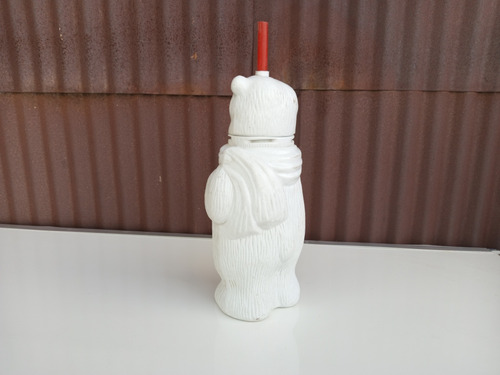 Antiguo Bote Oso Coca Cola Cantimplora Colección Con Detalle (Usado)
