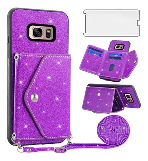 Asuwish Funda Para Teléfono Samsung Galaxy S7 Funda Tipo Con