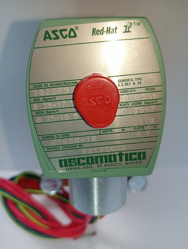 Válvula Solenoide Asco De 3/4 Mod 8210g003 N/c 110vt