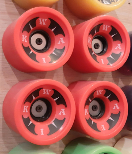 Ruedas Longboard Wika 69mm X 55mm 83a Importadas Dif Colores