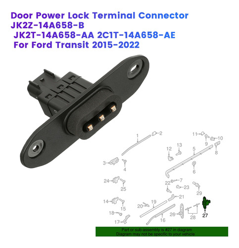 Conector De Terminal De Cierre Eléctrico Para Puerta De Coch