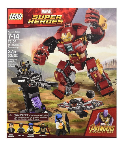 Lego Infinity War El Hulkbuster Smash-up 76104 Kit 375 Pzas