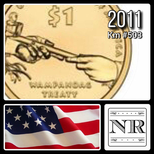 Estados Unidos - 1 Dolar - Año 2011 - Nativa - Wampanoag