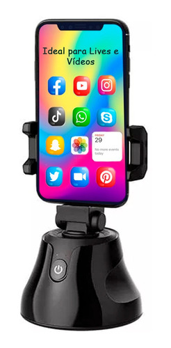 Melhor Suporte Para Lives Robo Pau Selfie Controle Bluetooth