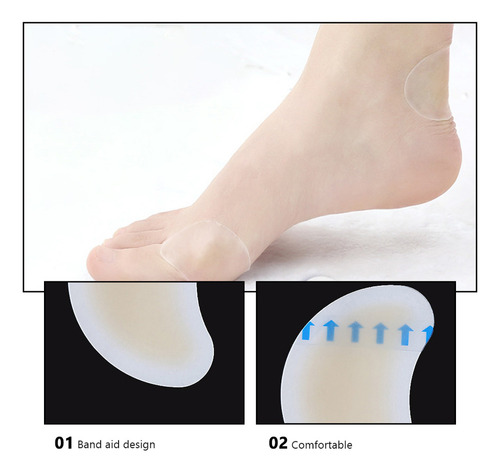 Parche Protector De Pies De Gel De Silicona, 32 Unidades